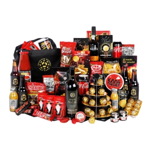 Uitgebreide eindejaarsgeschenk collectie vol met lekker eten en drank