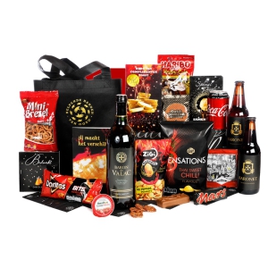 Kerstpakket met chocolade Luxe kerstpakket met chocolade met lekkernij