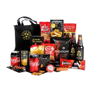 Kerstpakket met een fijne plaid of deken erin.