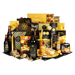 Koeltas in een kerstpakket Een kerstpakket met een bijbehorende koeltas