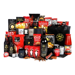 Kerstpakket inclusief speaker Een speaker in een uitgebreid kerstpakket