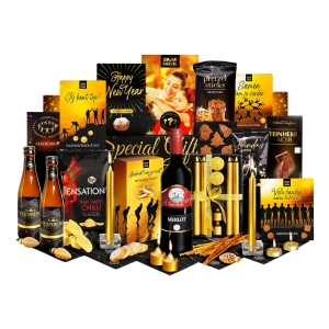 Kerstpakket met kaarsen voor een sfeervolle avond