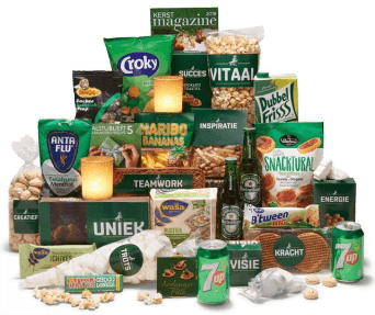 Zakelijk kerstgeschenk groene lekkernijen voor personeel, klanten en zakelijke relaties